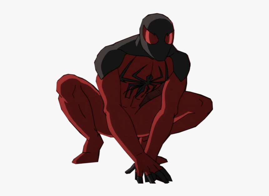Drawn Spiderman Ultimate Spiderman - Ultimate Spiderman Scarlet Spider Spiderman, HD Png Download