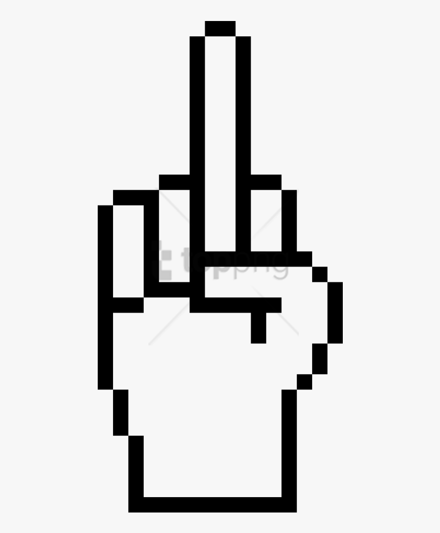 Free Png Download Jason Mask Pixel Art Png Images Background - Middle Finger Pixel Art, Transparent Png