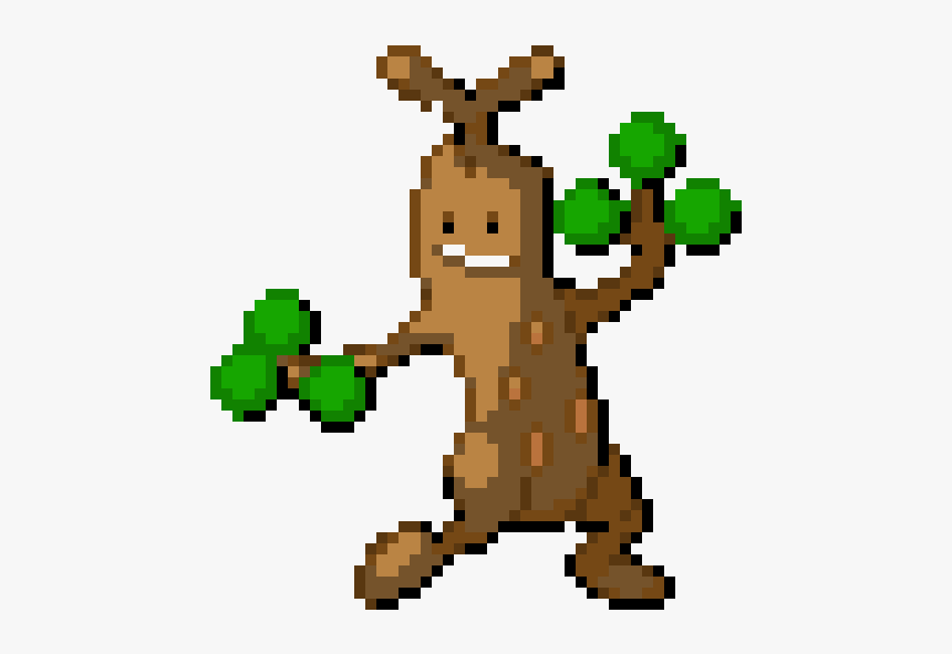 Sudowoodo Minecraft Pixel Art, HD Png Download