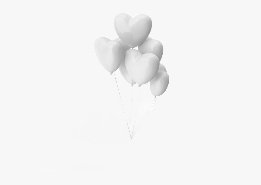 #ftestickers #white #balloons #heart #freetoedit - Balloon, HD Png Download