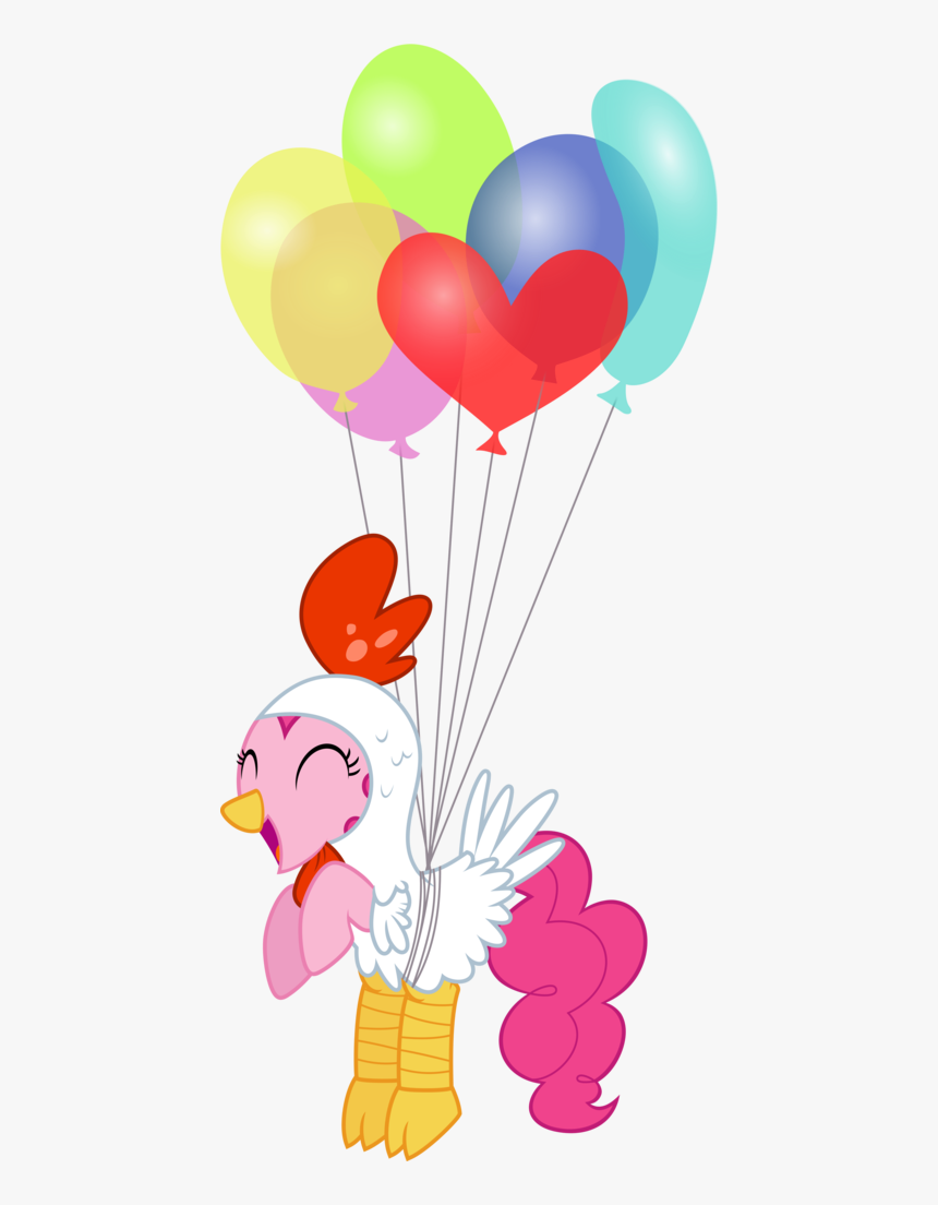 Clip Black And White Library Artist Jeatz Axl Balloon - Pinkie Pie Chicken Costume, HD Png Download
