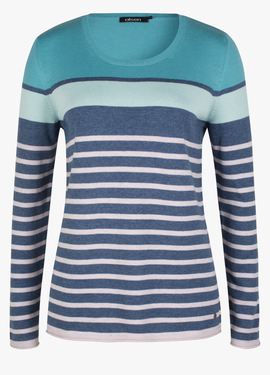 Pullover Horizontal Stripes - T-shirt, HD Png Download