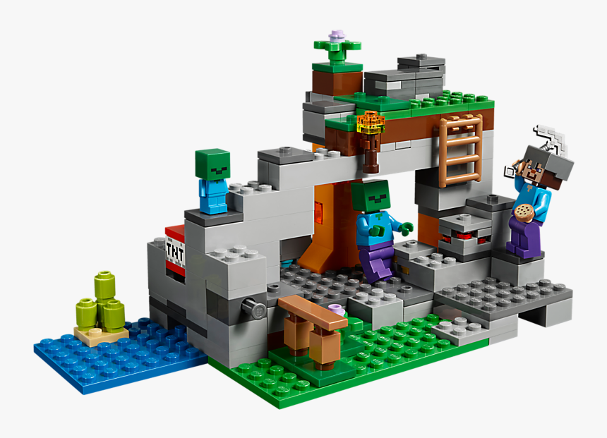 Lego Minecraft The Zombie Cave 21141, HD Png Download