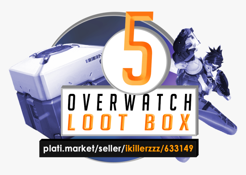 Overwatch Loot Box X5 [twitch Prime] Key - Graphic Design, HD Png Download