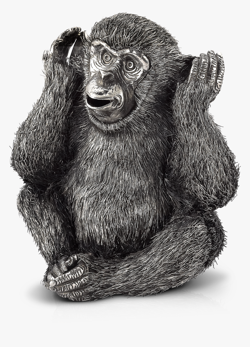 Hear No Evil Monkey - Detailed Monkey Drawing, HD Png Download