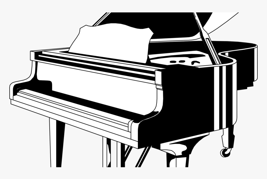 Piano Clipart Swirly - Piano Clipart Png, Transparent Png