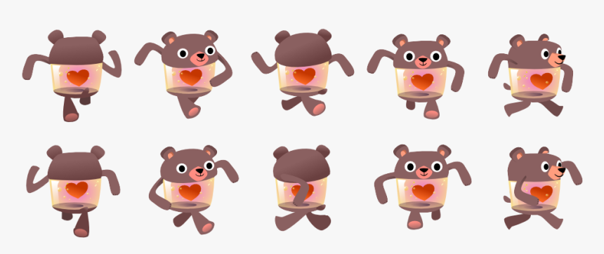 Black Heart Bear - Bear's Black Heart, HD Png Download