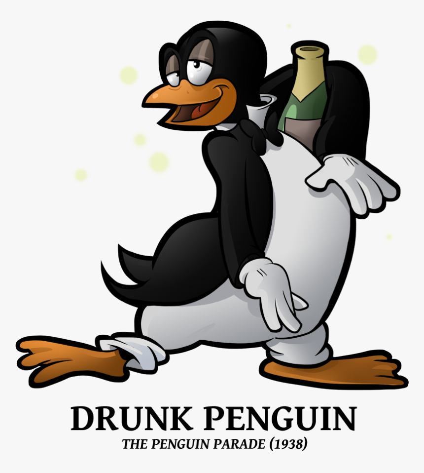 Penguin Clipart Drunk - Drunk Penguin Looney Tunes, HD Png Download