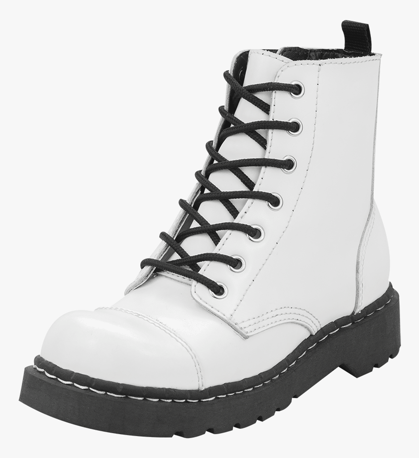 Tuk White Combat Boots, HD Png Download