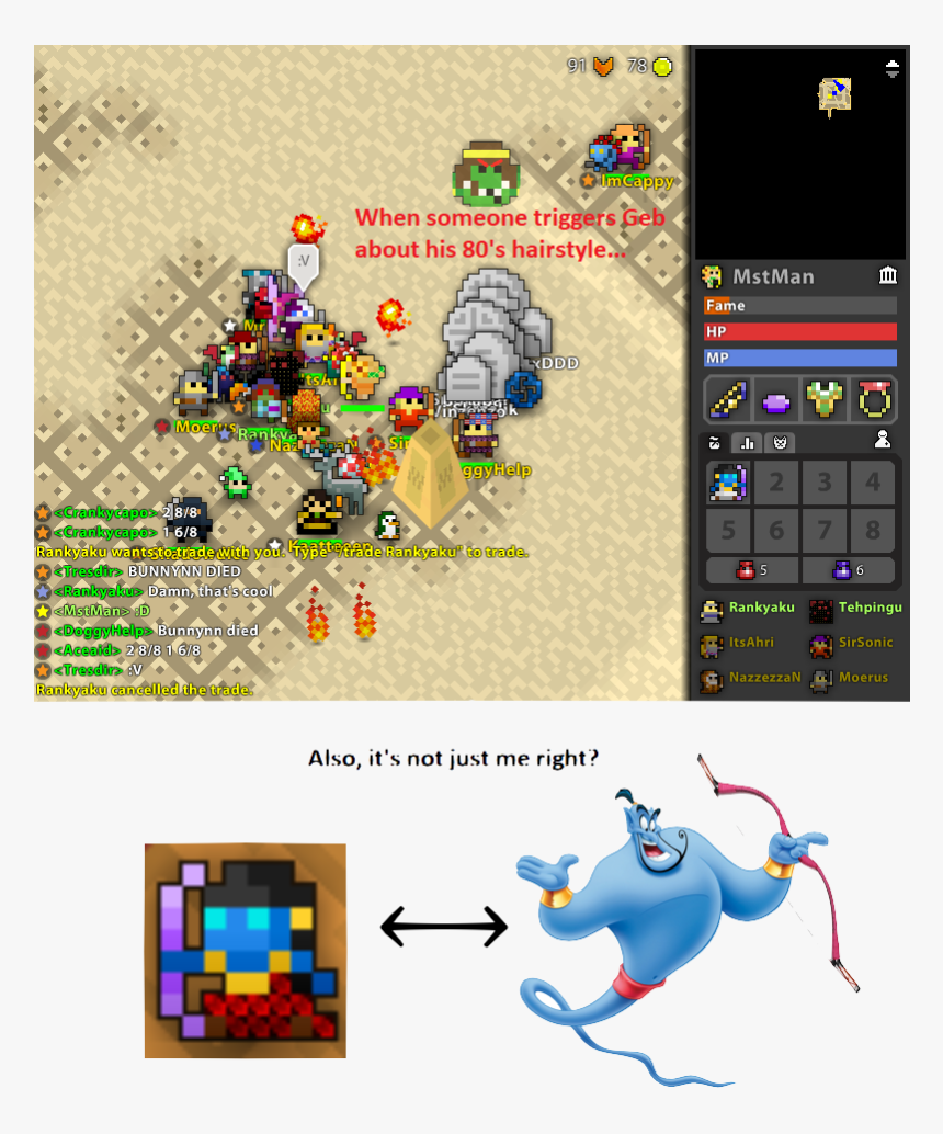 [meme/funny]when Geb Gets Triggered - Фото Джинн Из Аладдина, HD Png Download