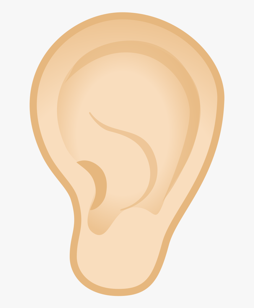 Ear Light Skin Tone Icon - Illustration, HD Png Download