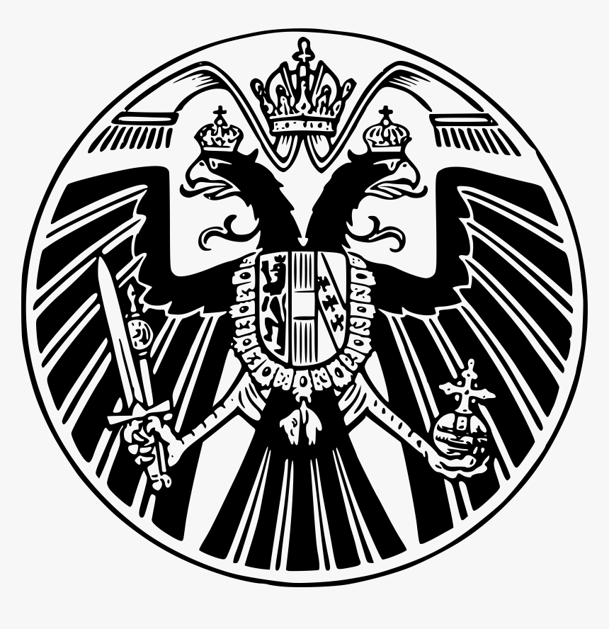 Austrian Eagle 1 Clip Arts - Austrian Eagle Black And White, HD Png Download