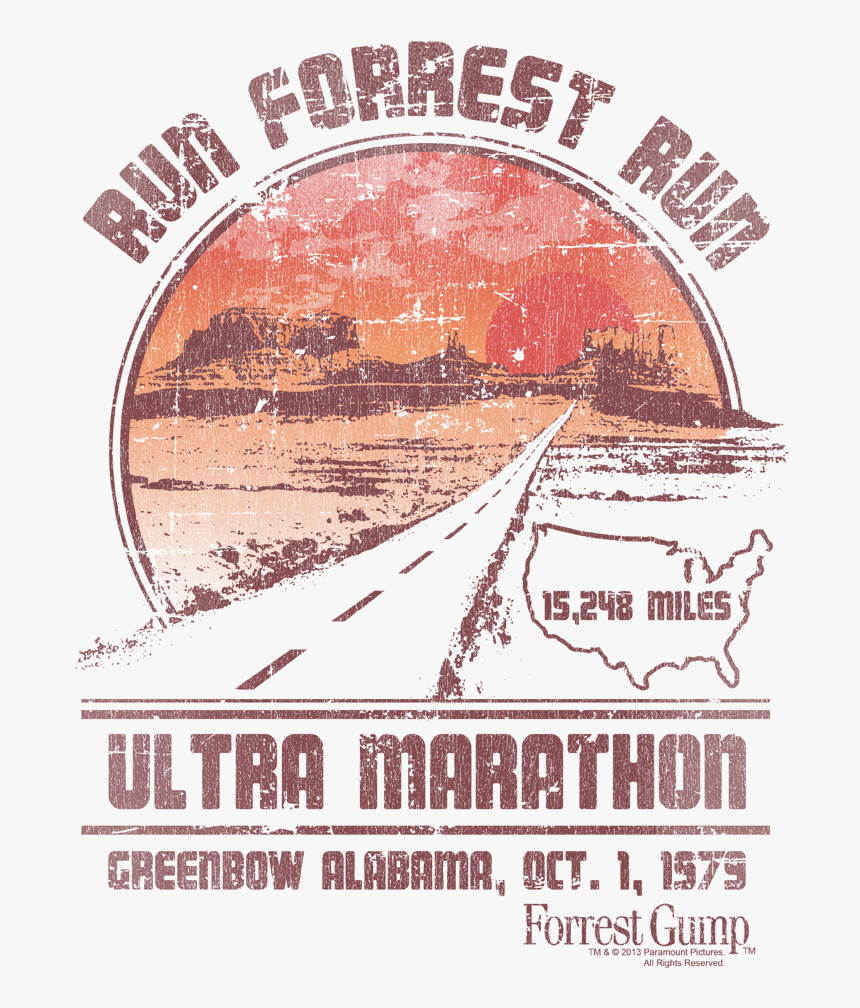 Forrest Gump Ultra Marathon Shirt, HD Png Download