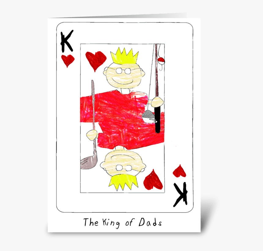 King Of Dads Greeting Card - Illustration, HD Png Download