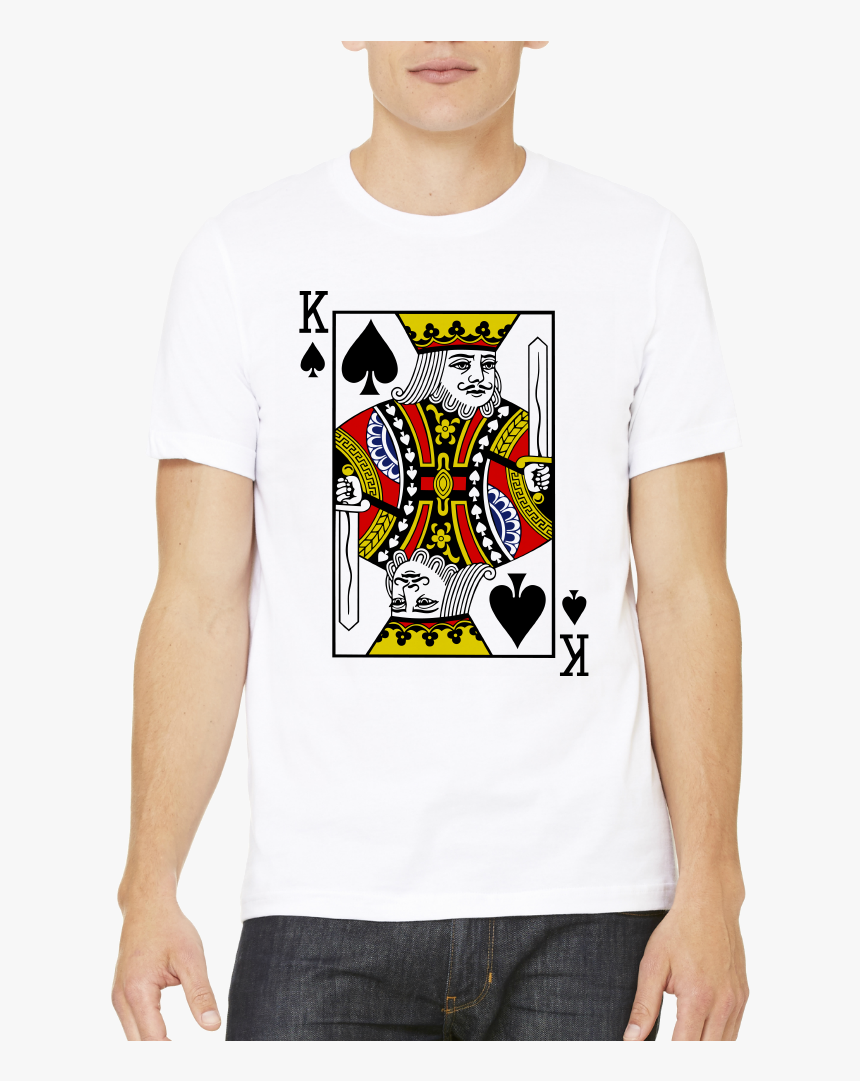 Standard White King Of Spades - Playing Card Front Png, Transparent Png
