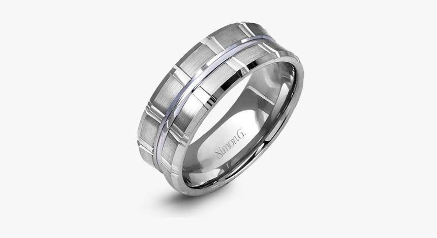 14k White Gold Men S Ring The Diamond Shop, Inc - Wedding Ring, HD Png Download