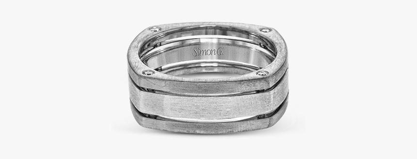 18k White Gold Men S Ring - Titanium Ring, HD Png Download
