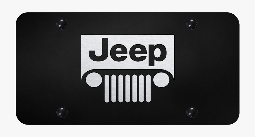 Au-tomotive Gold Jeep Grill Laser Etched Black Plate - Circle, HD Png Download