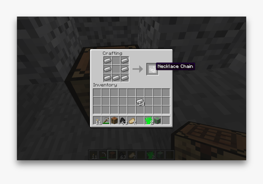 Necklace Chain Crafting Jak Zrobić Dębowe Deski W Minecraft, HD Png Download , Transparent Png