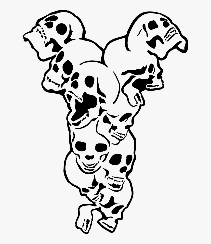 Pin By Wyrd Chaos On Dem Bones Dem Bones Clipart , - Stencil Skulls, HD Png Download