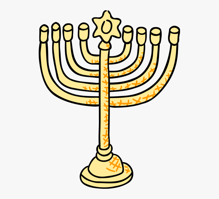 Jewish Menorah Candles Vector - Jewish Candles Png, Transparent Png