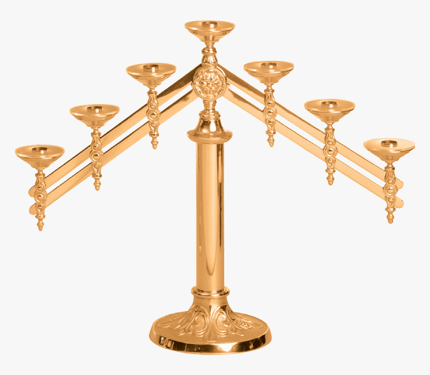 Excelsis-altar Candelabra With Adjustable Arms , Png - Candlestick, Transparent Png