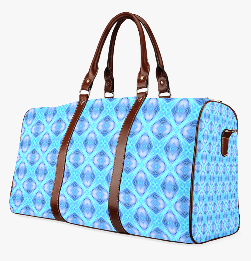 Abstract Circles Arches Lattice Aqua Blue Waterproof - Harry Potter Travel Bag, HD Png Download