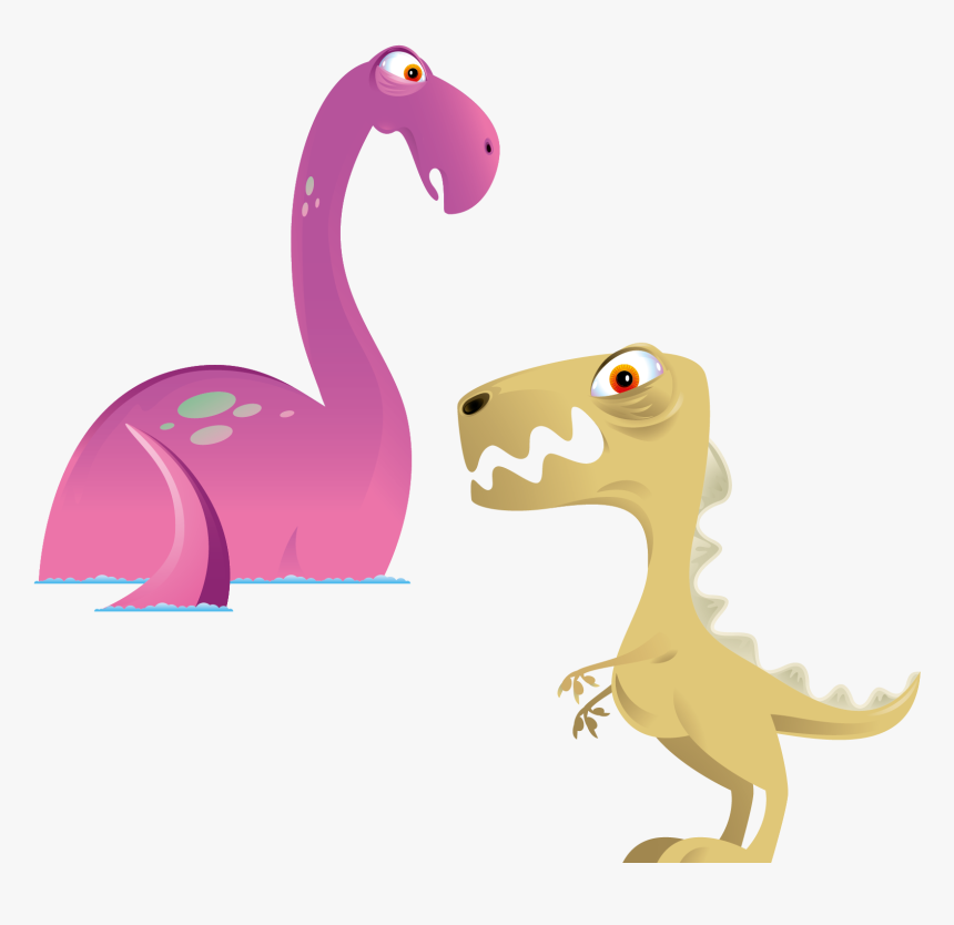 Dinosaur Cartoon Euclidean Vector Illustration - Portable Network Graphics, HD Png Download