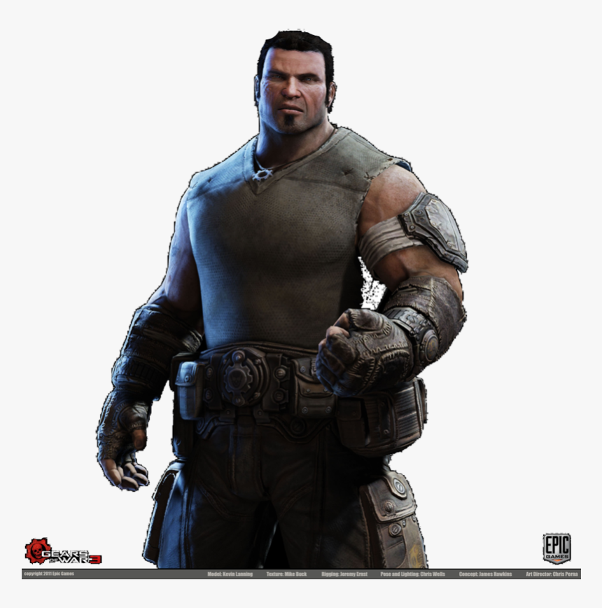 Marcus Fenix Png File - Marcus Gears Of War 3, Transparent Png