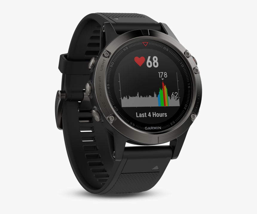 Garmin Fenix 5 Slate Gray W/ Black Band 
 Title Garmin - Fenix 5 Slate Gray, HD Png Download