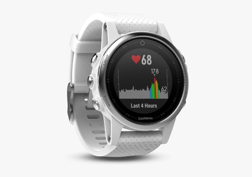 Garmin Fenix 5s White W/ Carrara White Band 
 Title - Fenix 5s Carrara White, HD Png Download
