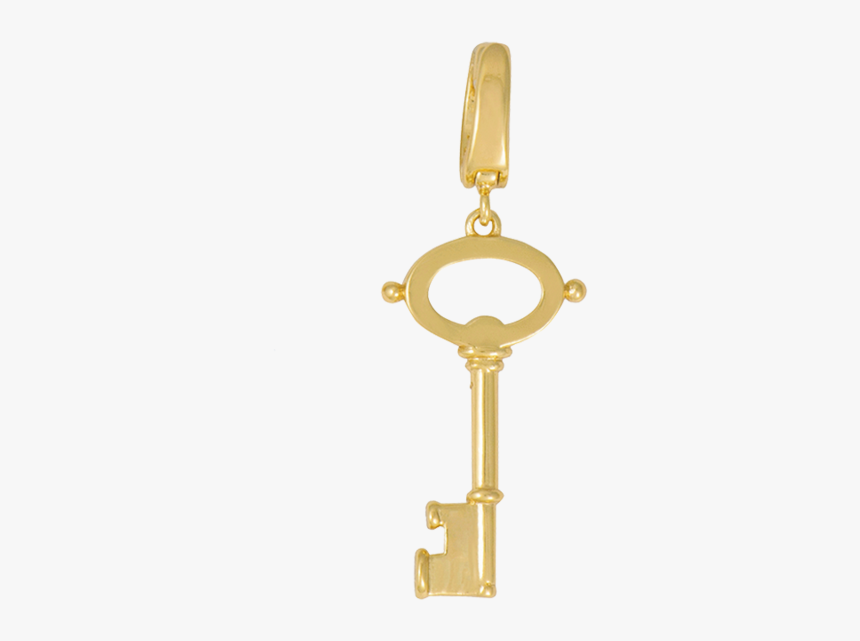 Key Gold Charm - Keychain, HD Png Download