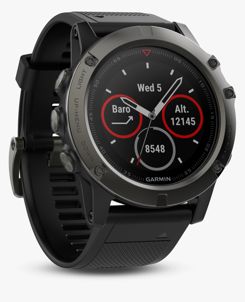 Garmin Fenix 5x Sapphire - นาฬิกา ออกกำลัง กาย Garmin, HD Png Download