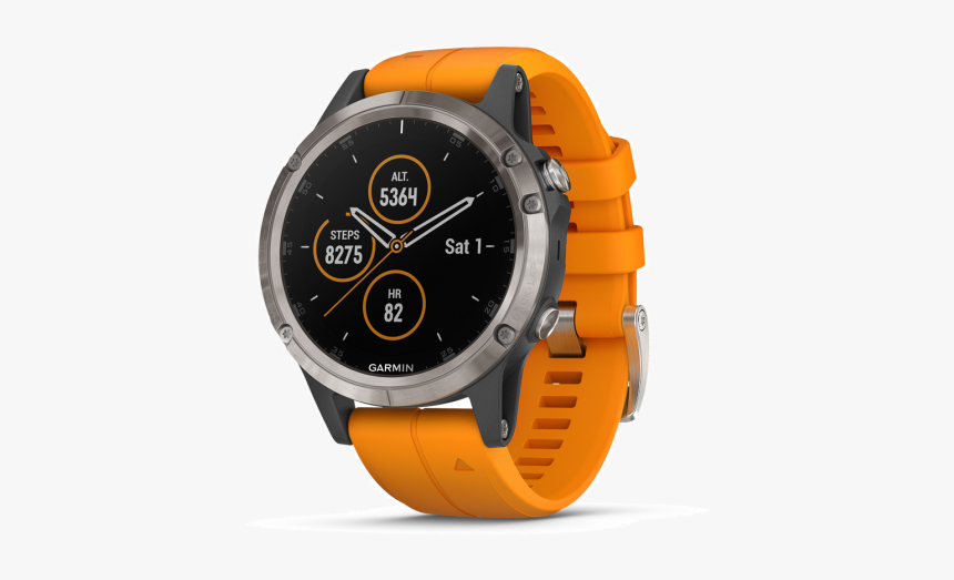 Fenix 5 Plus Sapphire Titanium, HD Png Download