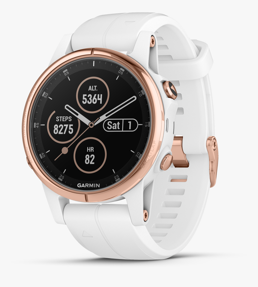 Garmin Fenix 5s Plus Sapphire Compact Multisport Watch, HD Png Download
