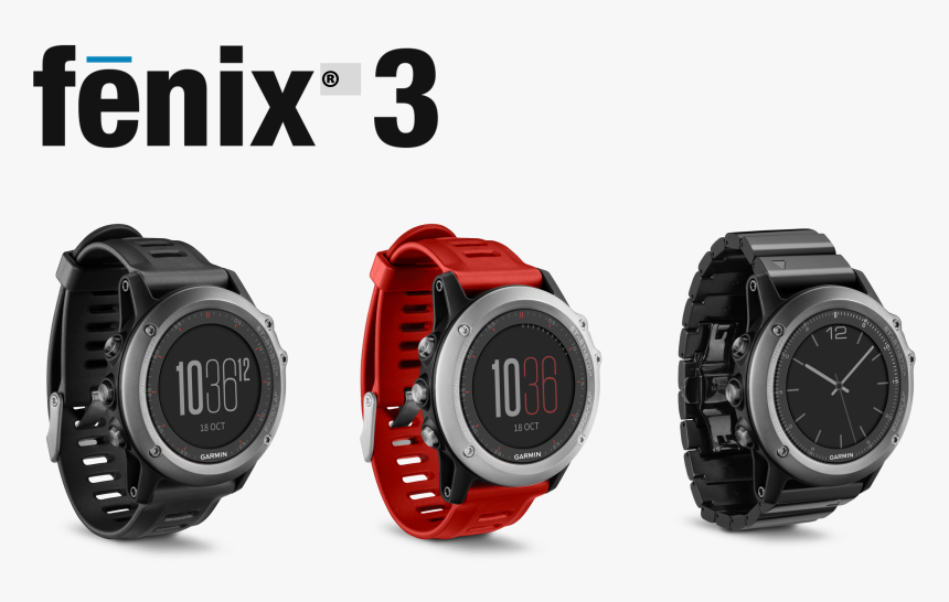 Fenix - Garmin Fenix 3 Grey Vs Silver, HD Png Download