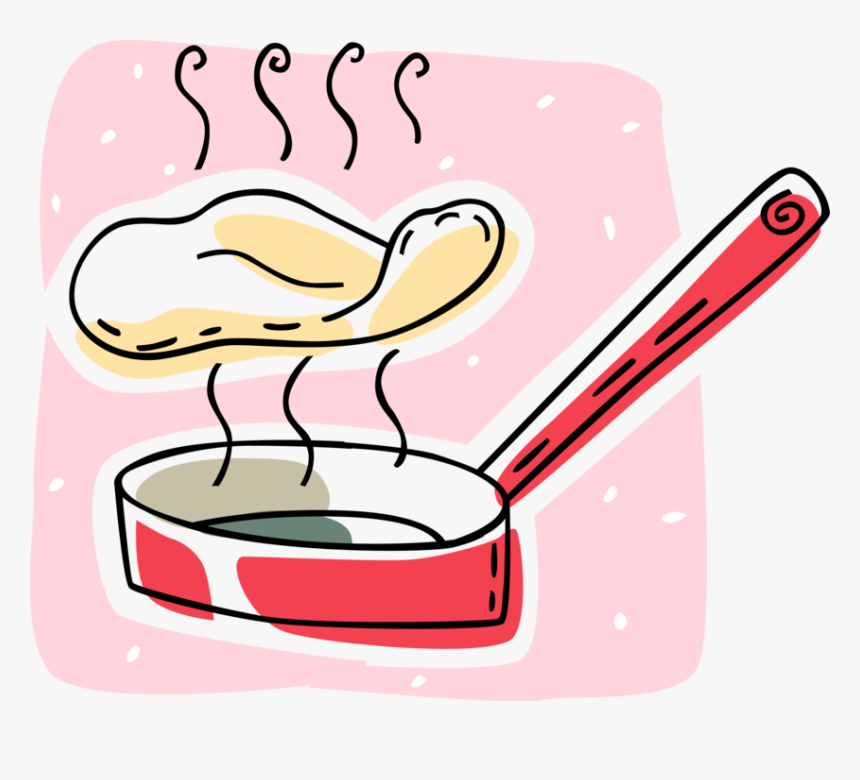 Vector Illustration Of Thin Wheat Flour Pancake Crêpe - Clipart Crepes, HD Png Download