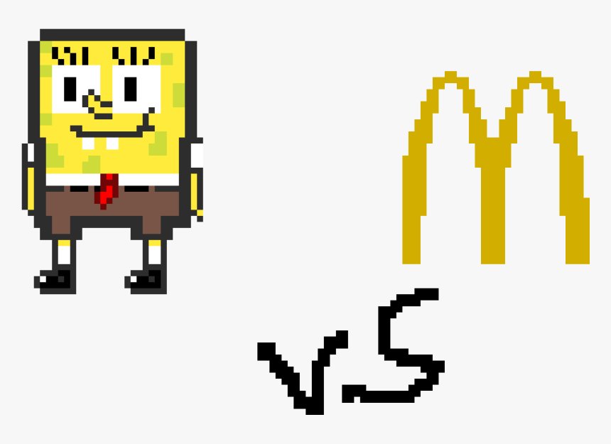 Transparent Bob Esponja Png - Spongebob And Patrick Pixel Art, Png Download