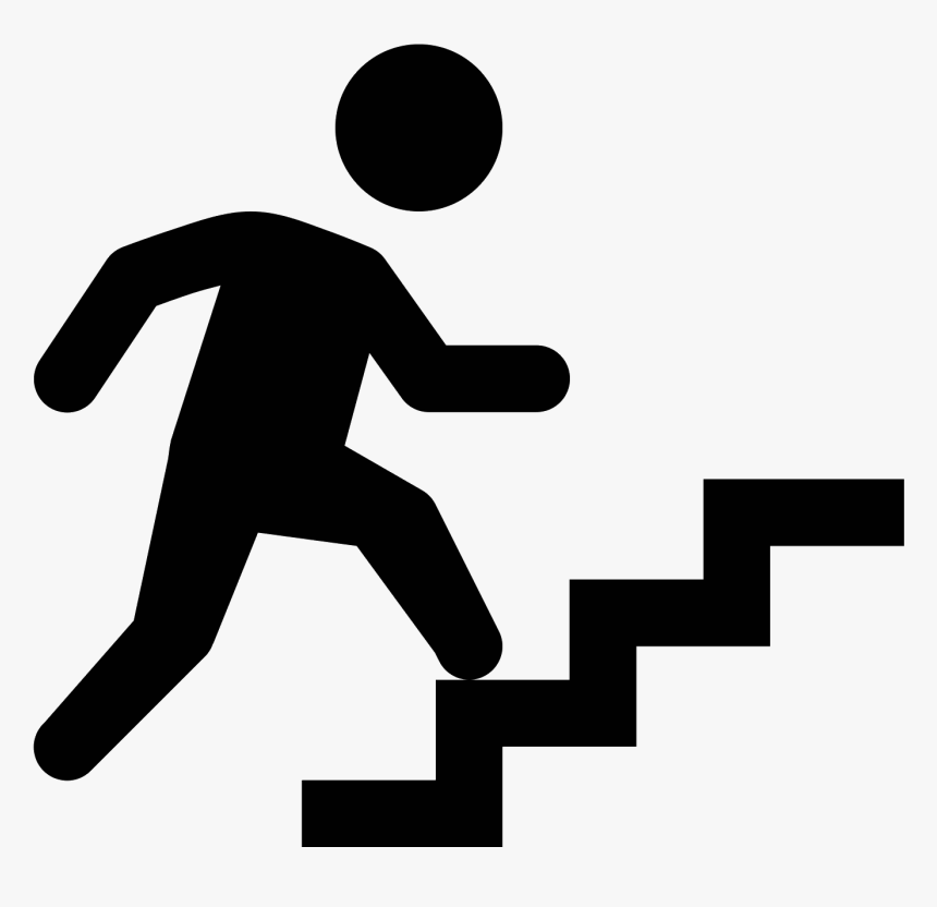 The Icon For Wakeup Hill On Stairs - Dribble Basketball, HD Png Download