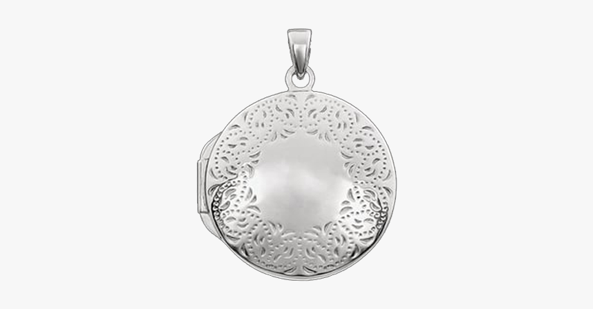 White Gold Lace Locket - Locket, HD Png Download