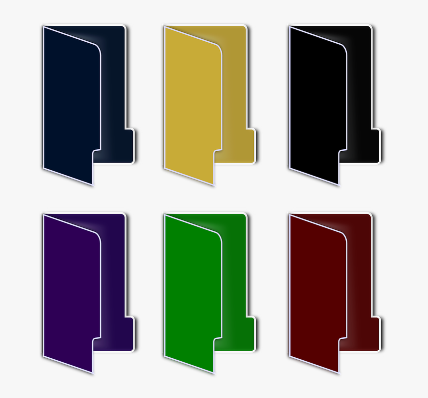 Carpetas, Conjunto, Vista, Explorador, Vista De Windows - Windows 10 Free Folder Icons, HD Png Download