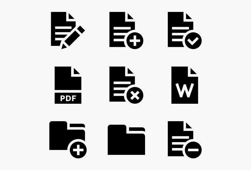 Solid Files And Folders - Shopping Icons Png, Transparent Png
