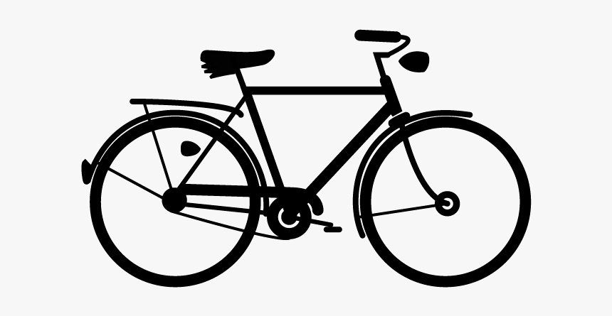 Bike Silhouette Png, Transparent Png