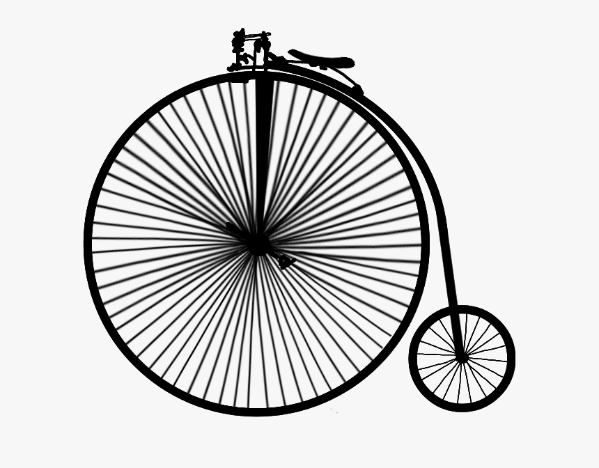 #scwheel #bike #bicycle #antique #silhouette #black - Inventions In The Victorian Times, HD Png Download