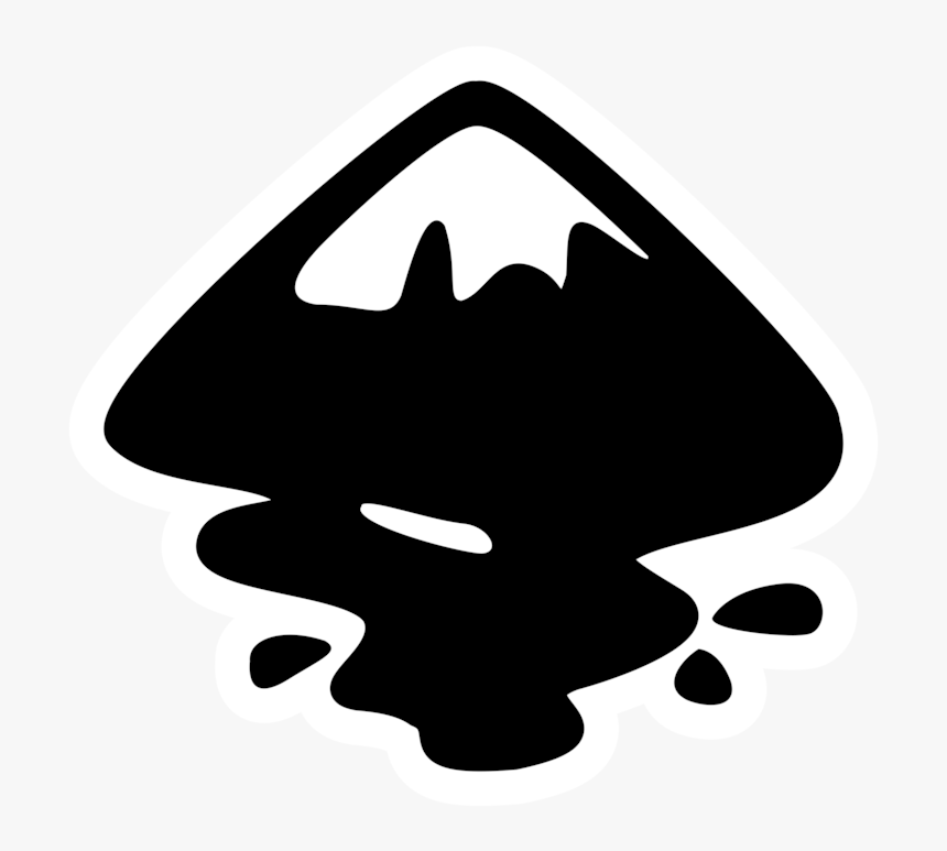 Silhouette,monochrome Photography,symbol - Inkscape Icon Png, Transparent Png