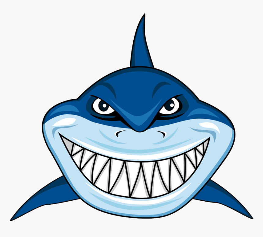 Clip Art Cartoon Great White Sharks - Shark Clip Art, HD Png Download