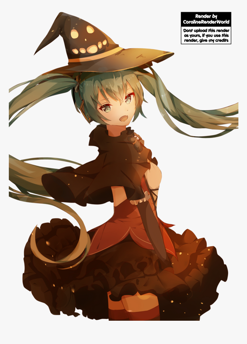 Hatsune Miku Halloween [render - Hatsune Miku Halloween Renders, HD Png Download