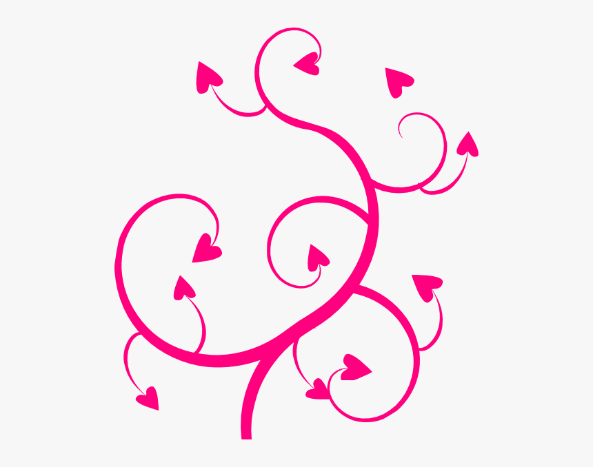 Transparent Swirl Clip Art - Hearts Swirl Clipart, HD Png Download