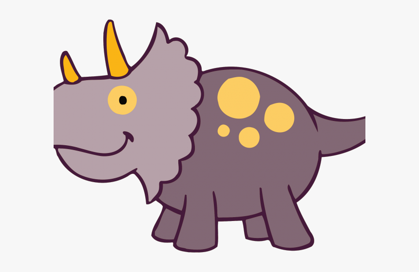 Triceratops Clipart Big Dinosaur - Clipart Dinosaur With Horns, HD Png Download