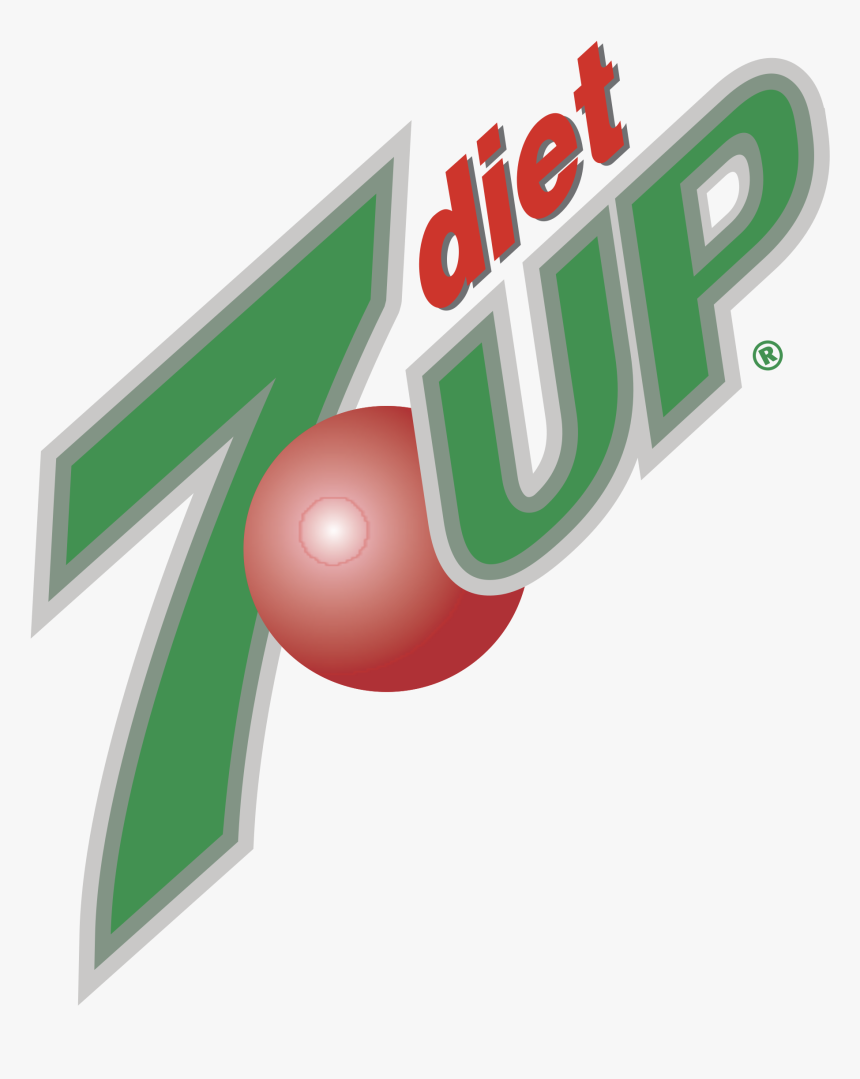 7up Diet Logo Png Transparent - Diet 7 Up, Png Download